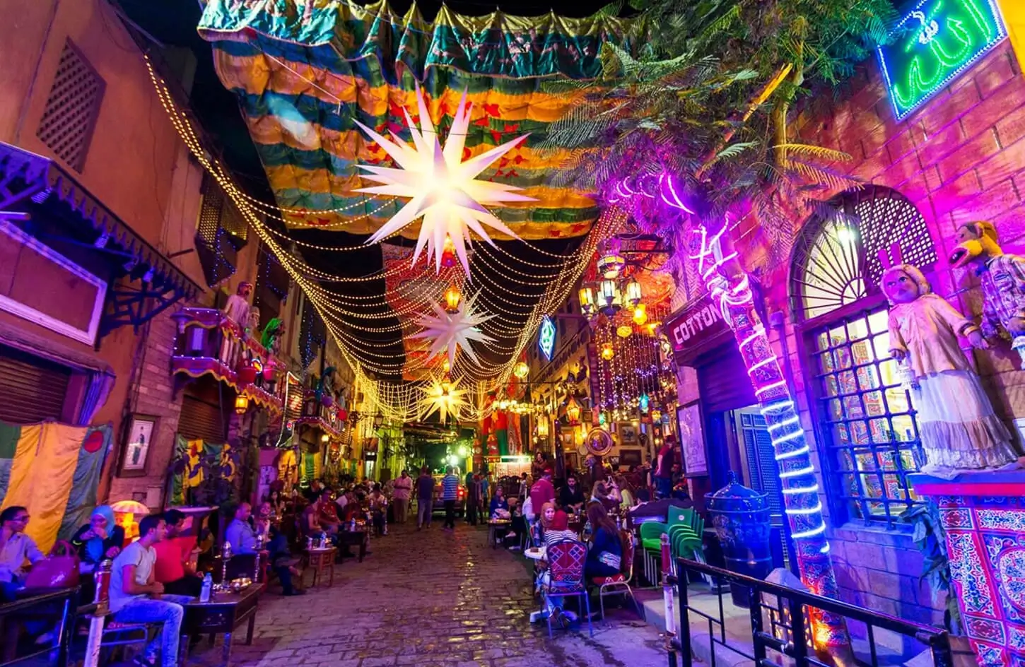 A street in Egypt during Ramadan